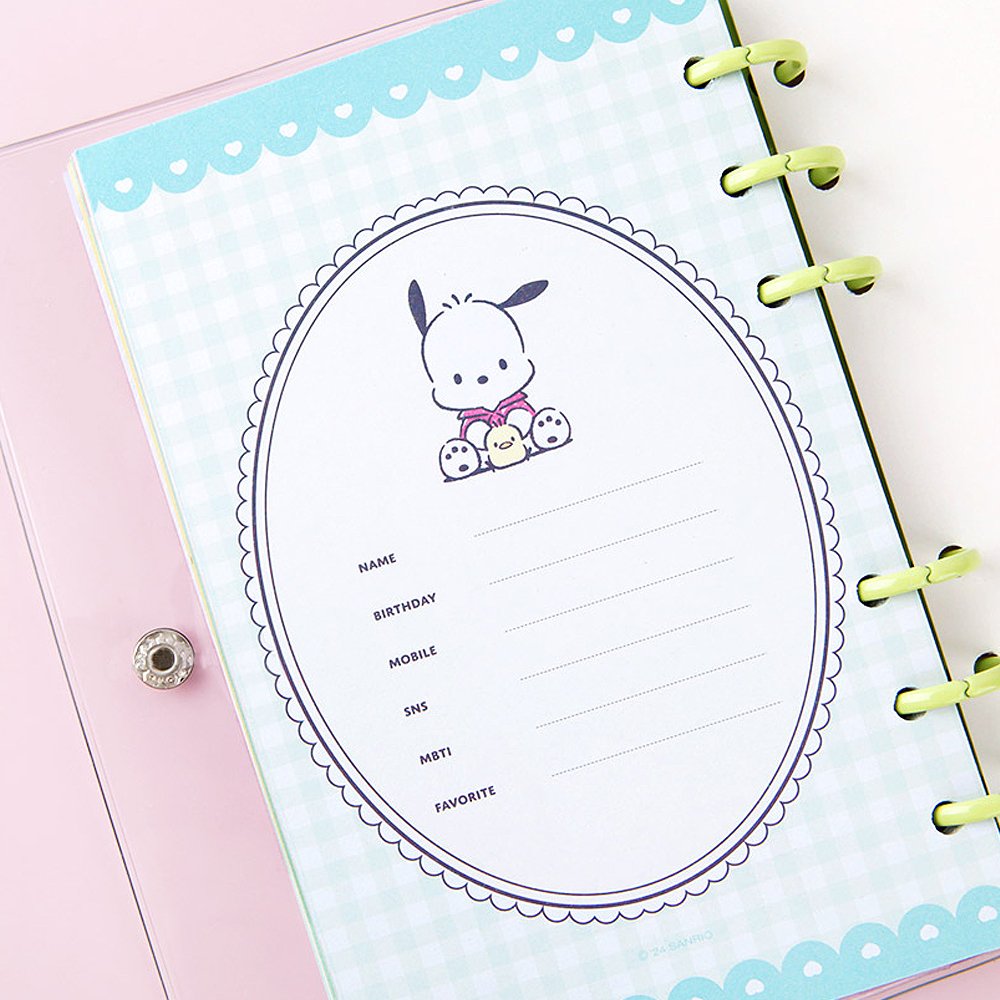 Sanrio Kuromi 6 Ring Planner with Charm