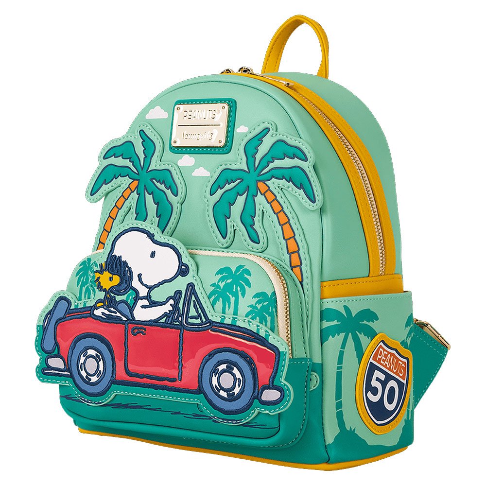 Loungefly x Peanuts Snoopy & Woodstock Road Trip Mini Backpack