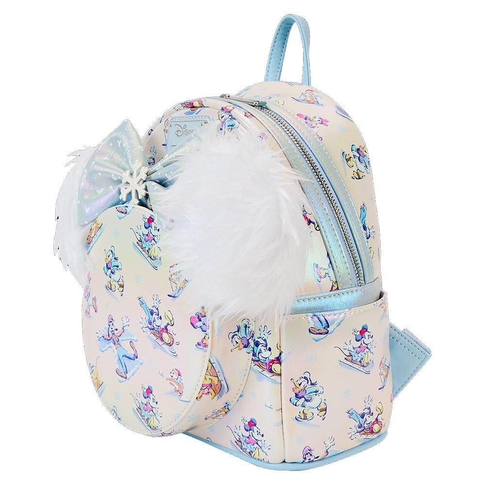 Loungefly x Mickey & Friends Winter Wonderland Mini Backpack With Ear Headband