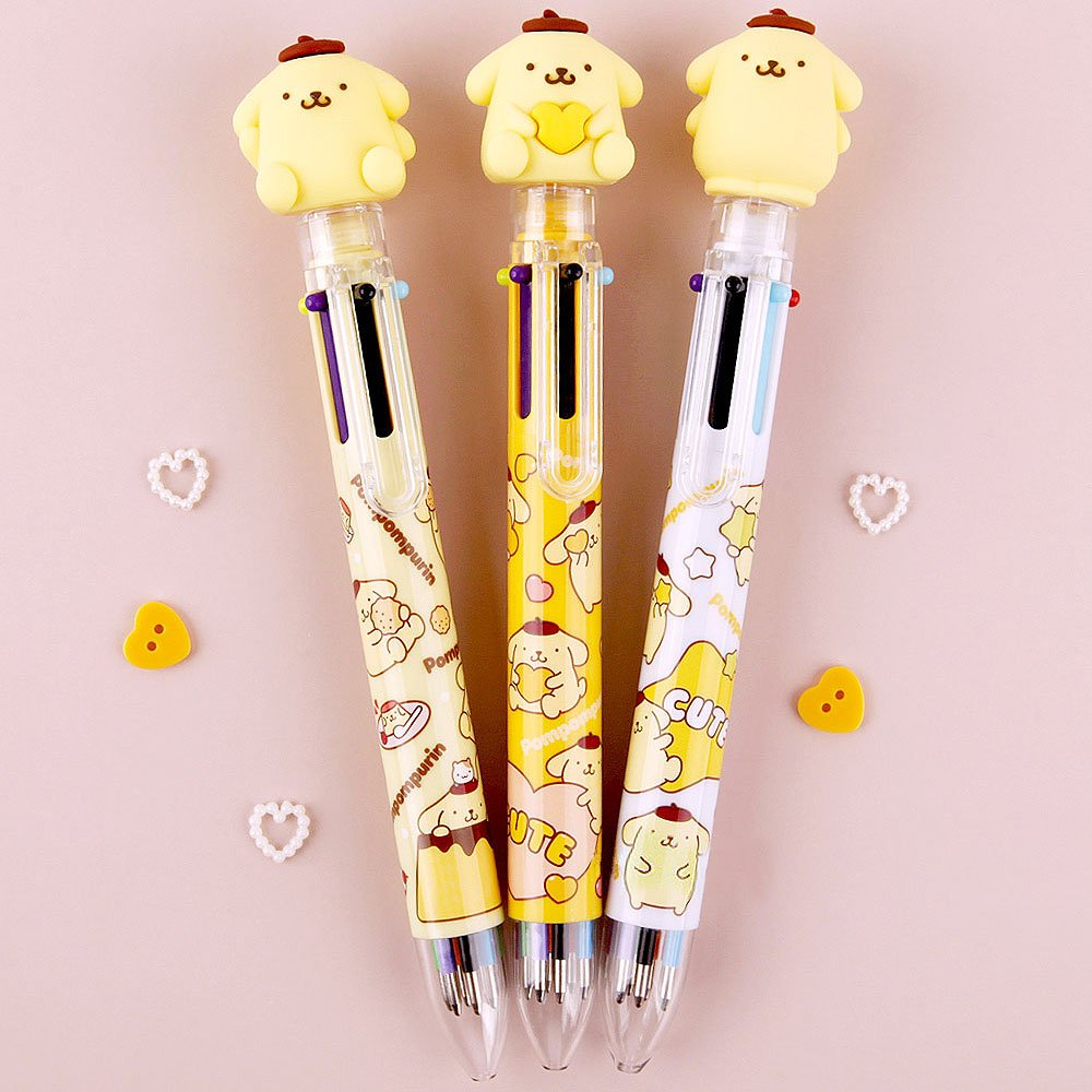 Sanrio Pompompurin Figure 6-Color Pen