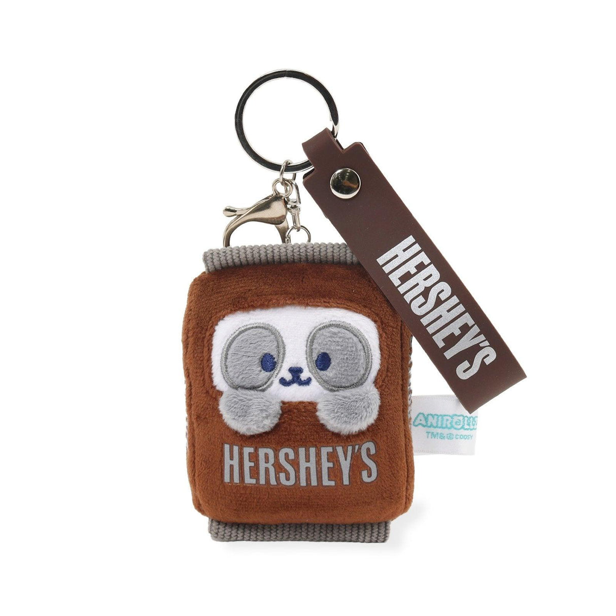Anirollz x Hershey's Milk Chocolate Pandaroll Plush Strap Charm Keychain