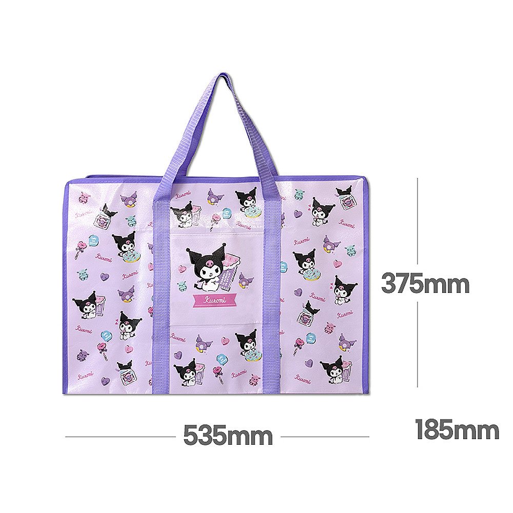 Sanrio Kuromi Heart 20"Tarpaulin Bag