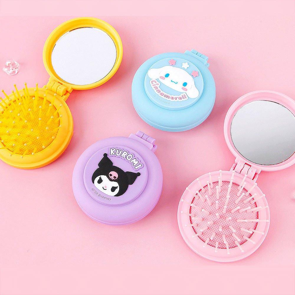 Sanrio Characters 2 in 1 Mirror Brush Set