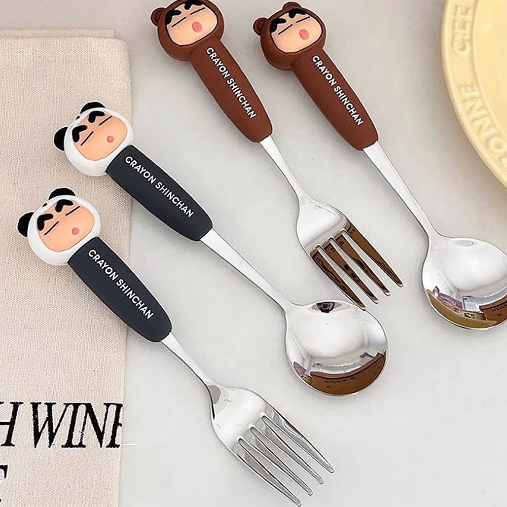 Crayon Shin-chan Figure Fork & Spoon