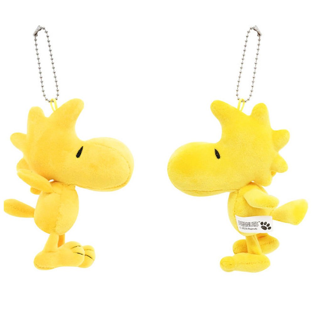 Peanuts Snoopy Woodstock Mascot Plush Keychain