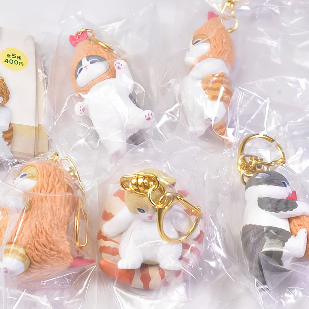 Mofusand Fried Shrimp Cat Figure Keychain