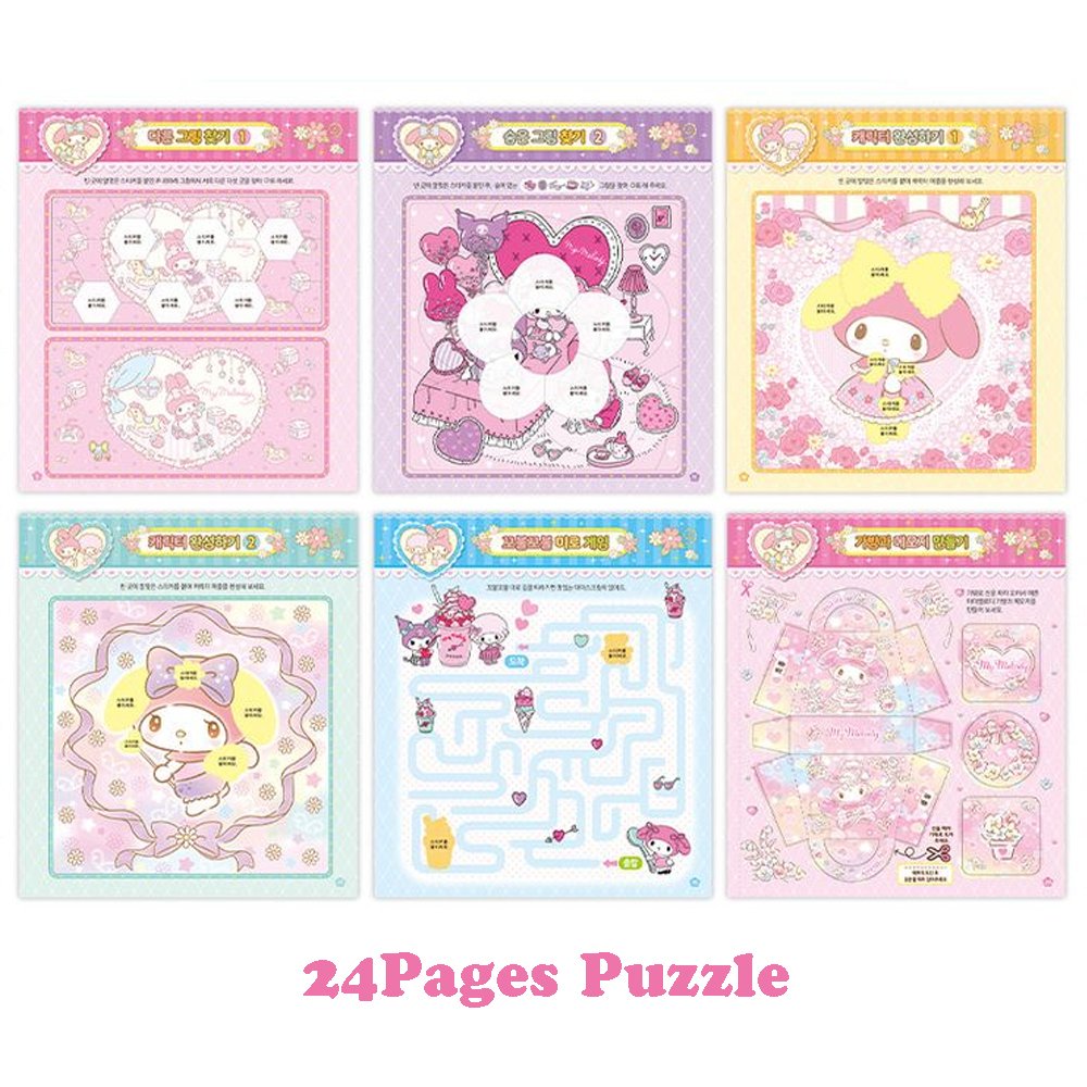 My Melody Puzzle Sticker Book