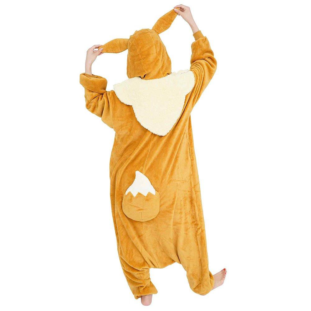 Pokemon Eevee Costume Kigurumi Jumpsuit