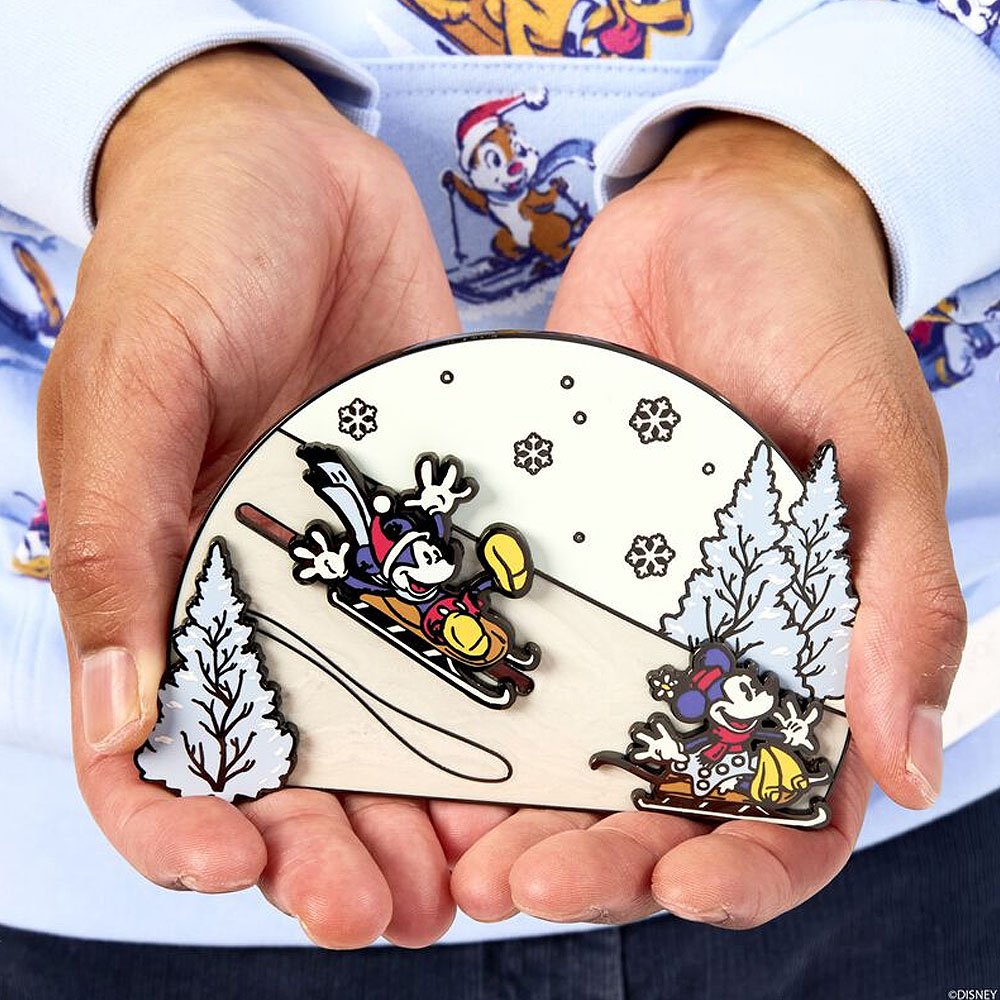 Loungefly x Mickey & Friends Winter Wonderland 3" Collector Box Sliding Pin