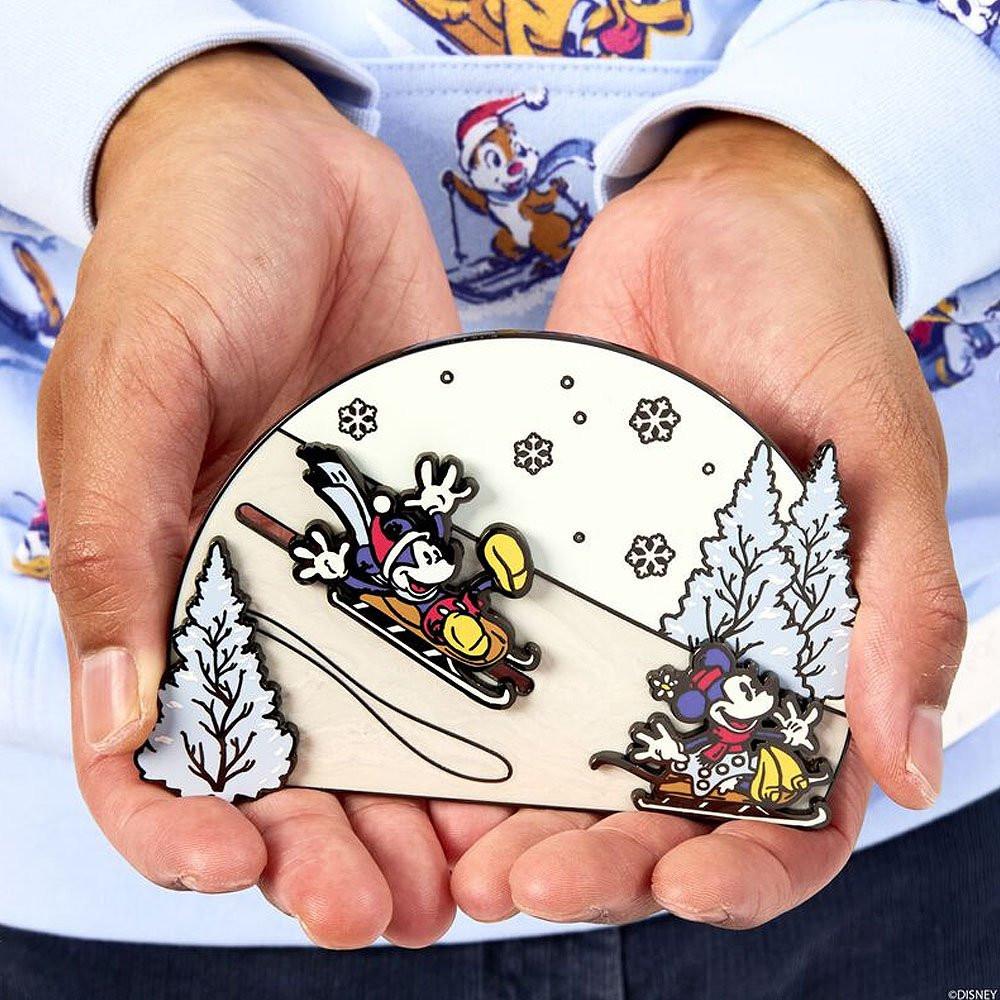 Loungefly x Mickey & Friends Winter Wonderland 3" Collector Box Sliding Pin