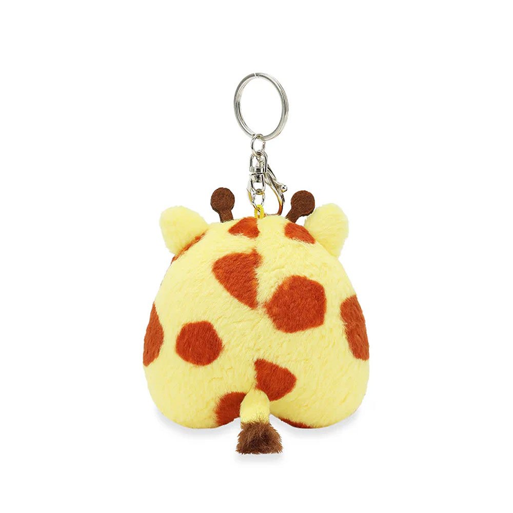 Anirollz Miniz Giraffe Bunniroll Plush Charm Keychain