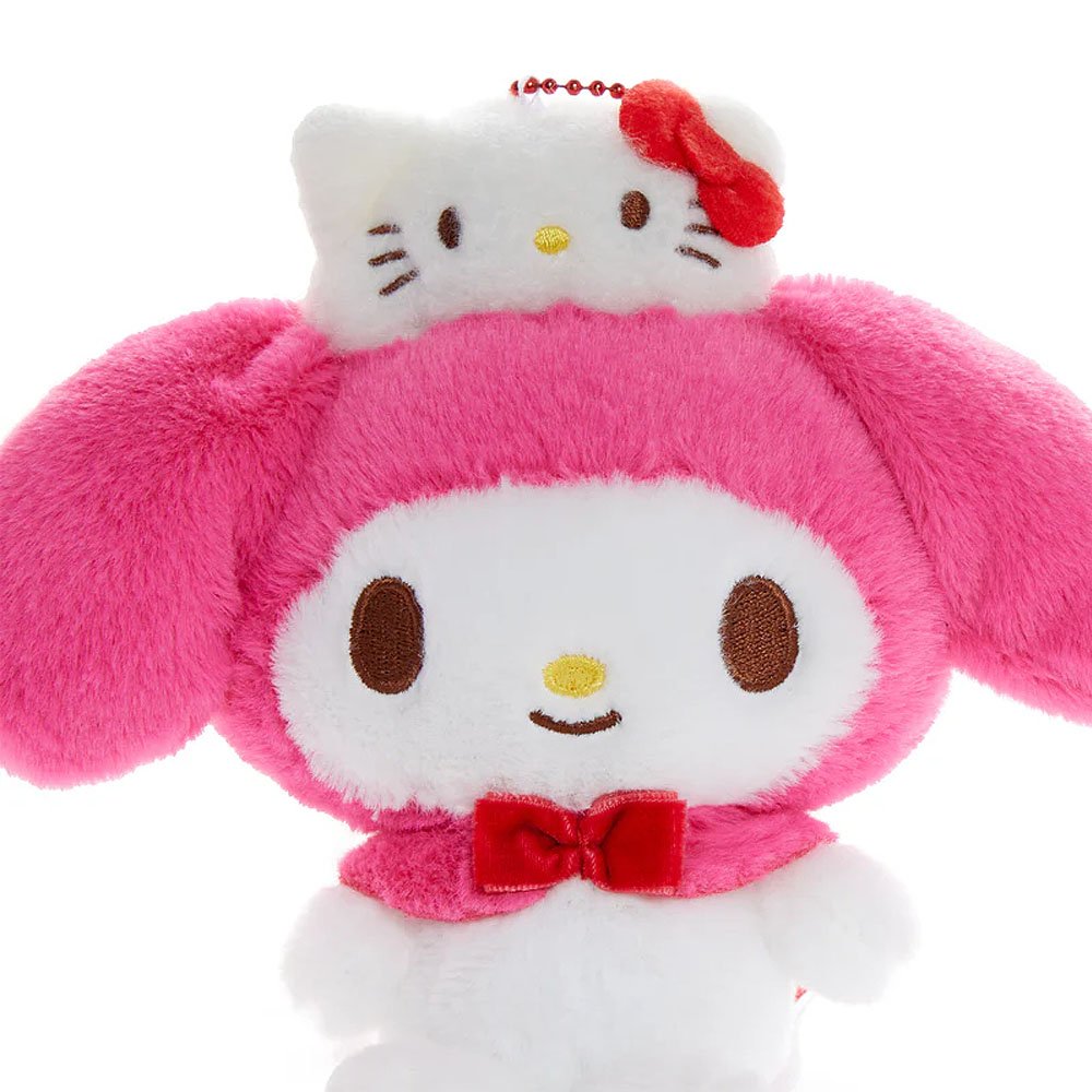 My Melody Mascot Keychain Plush :Hello Kitty 50th Anniversary