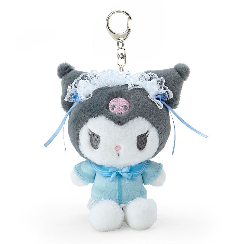 Kuromi Plush Mascot Keychain :Blue Angel