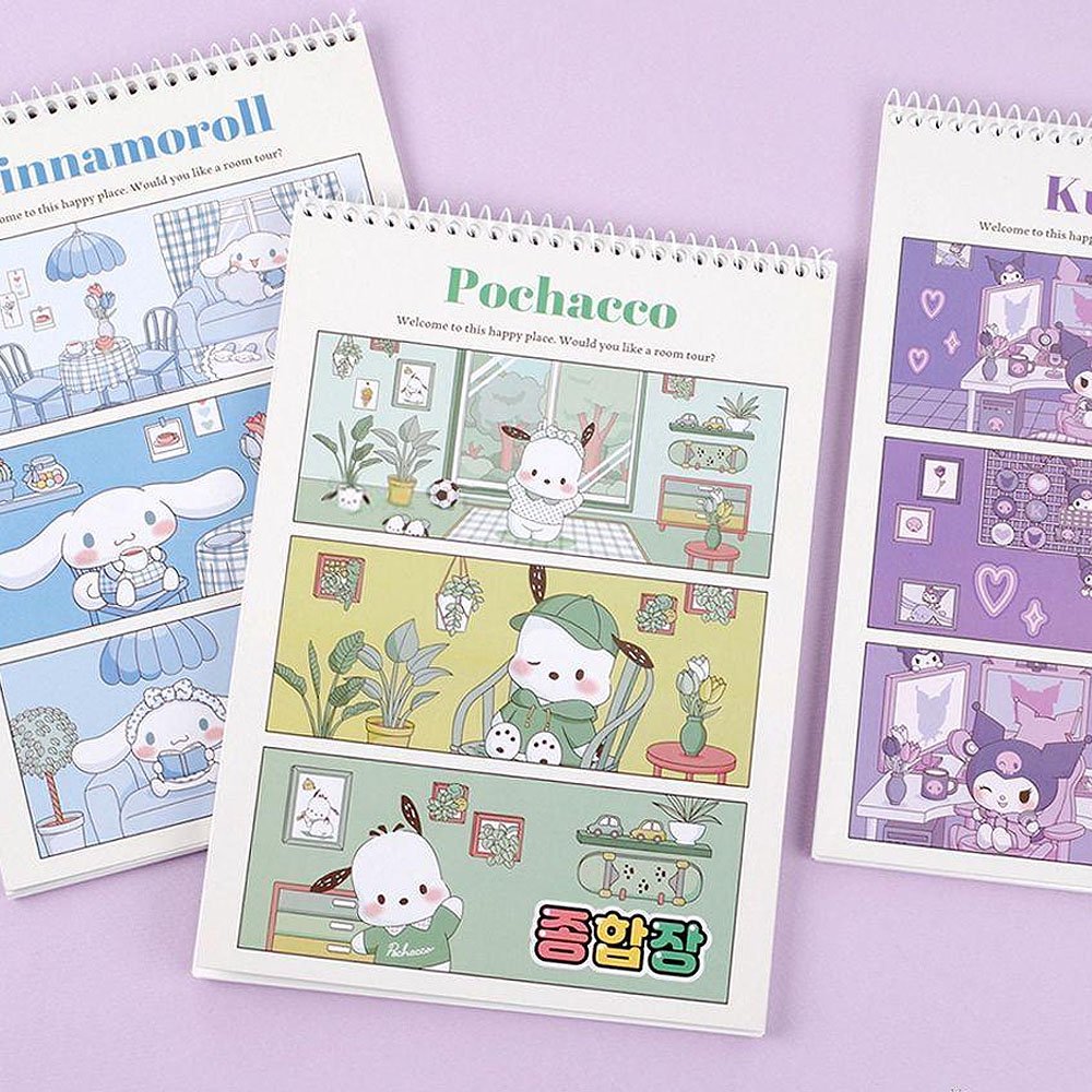 Sanrio Characters Blank Notebook