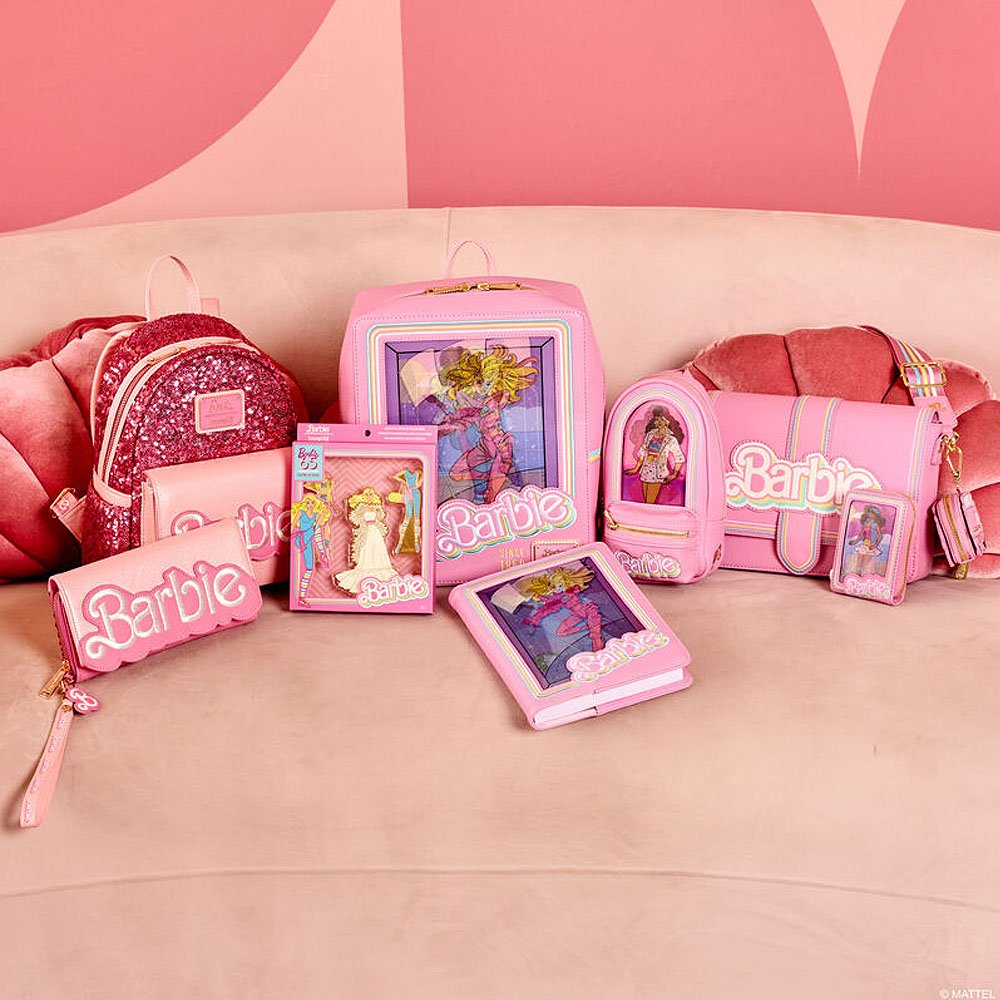 Loungefly x Barbie™ 65th Anniversary Doll Box Triple Lenticular Zip Around Wallet