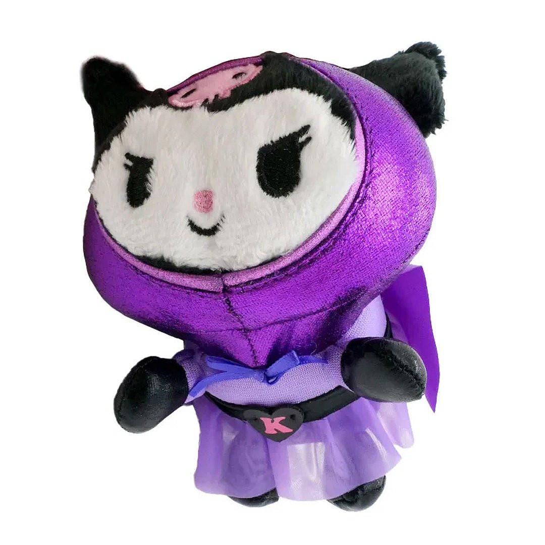 Sanrio Kuromi Super Hero Mascot Clip-On Plush Keychain
