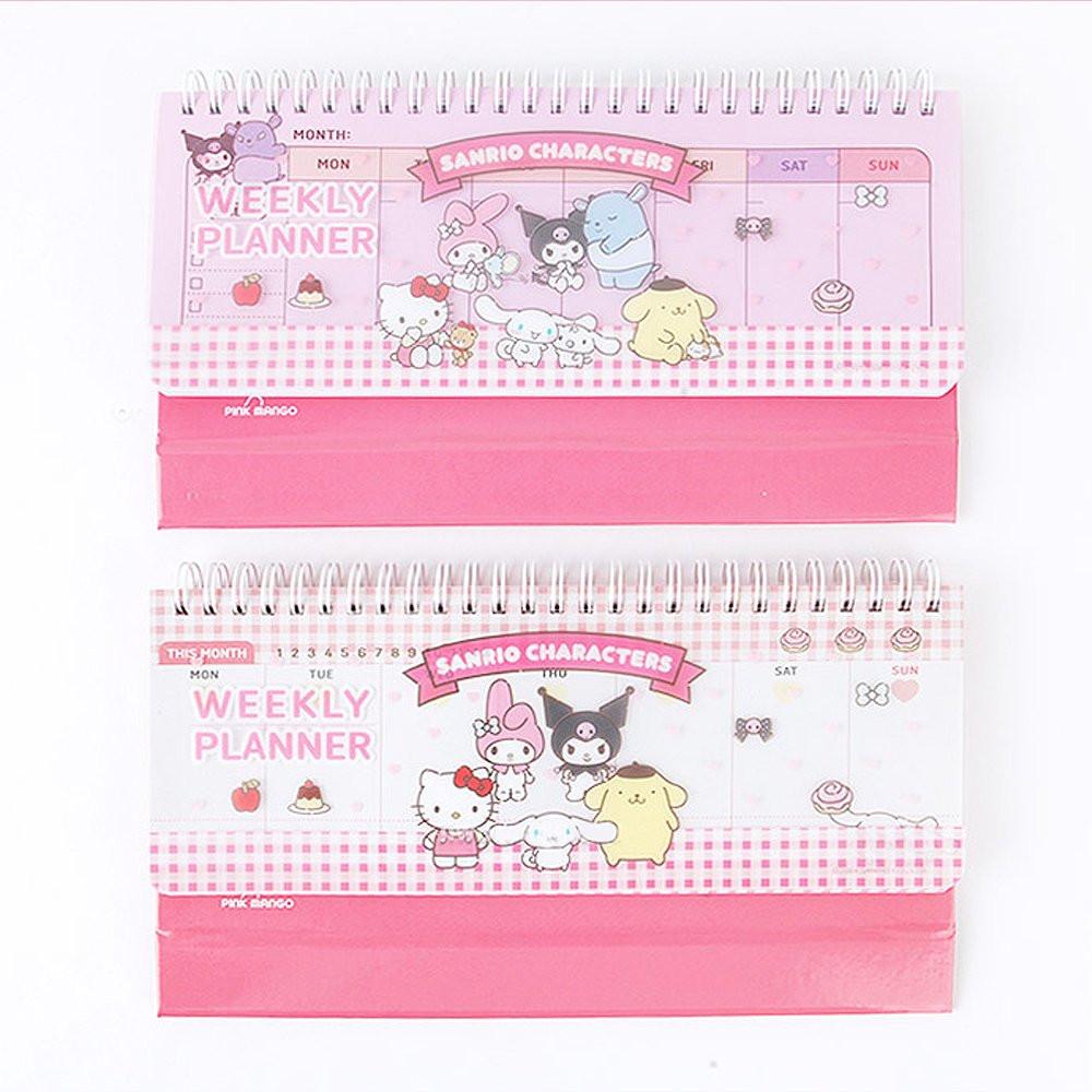 Sanrio Characters Standing Weekly Planner