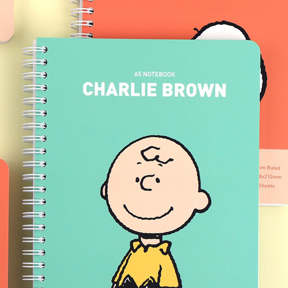 Peanuts Snoopy & Charlie Brown A5 Hard Cover Notebook