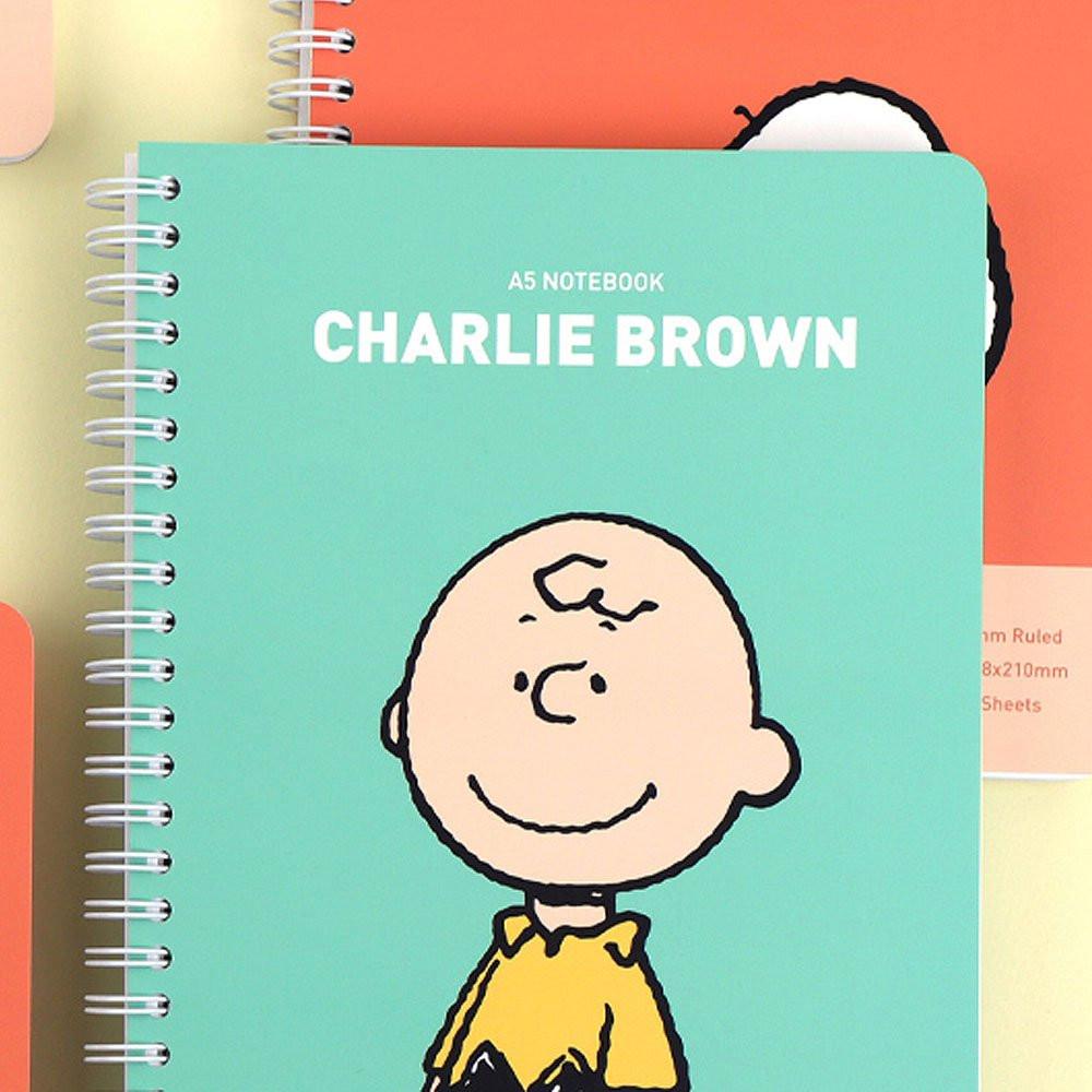 Peanuts Snoopy & Charlie Brown A5 Hard Cover Notebook