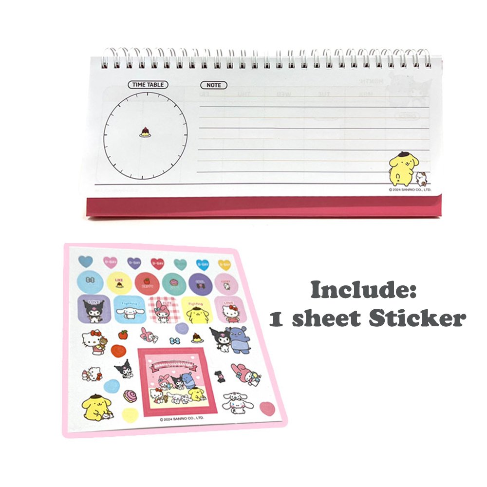 Sanrio Characters Standing Weekly Planner
