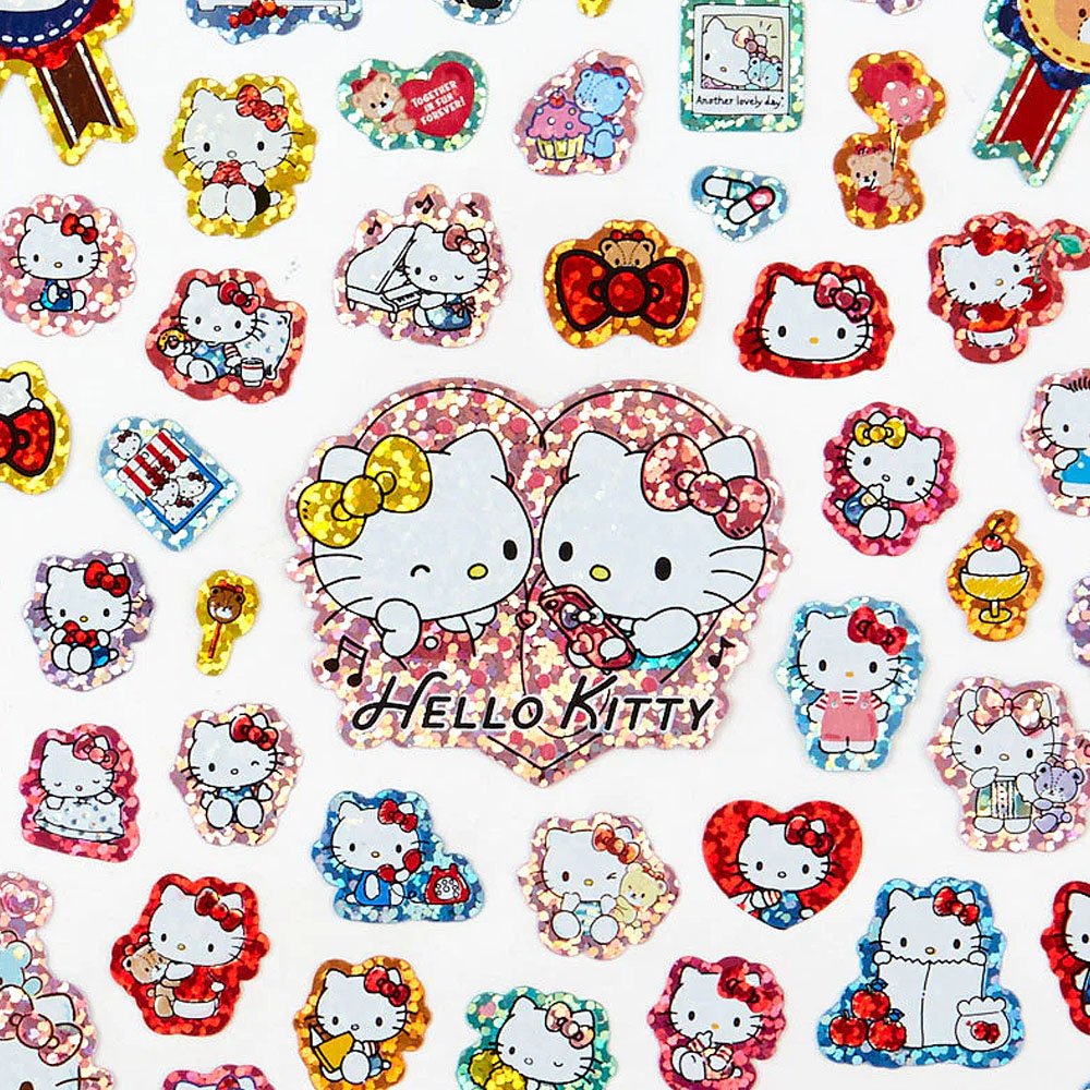 Sanrio Hello Kitty 100pcs Hologram Deco Sticker