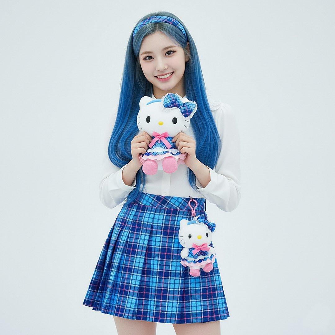 Sanrio Hello Kitty Girls Group Mascot Clip-On Plush Keychain