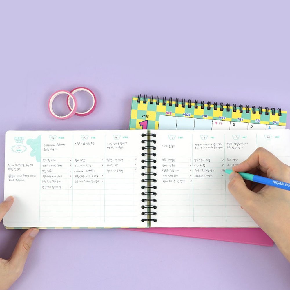 Wasabi Bear Weekly Planner