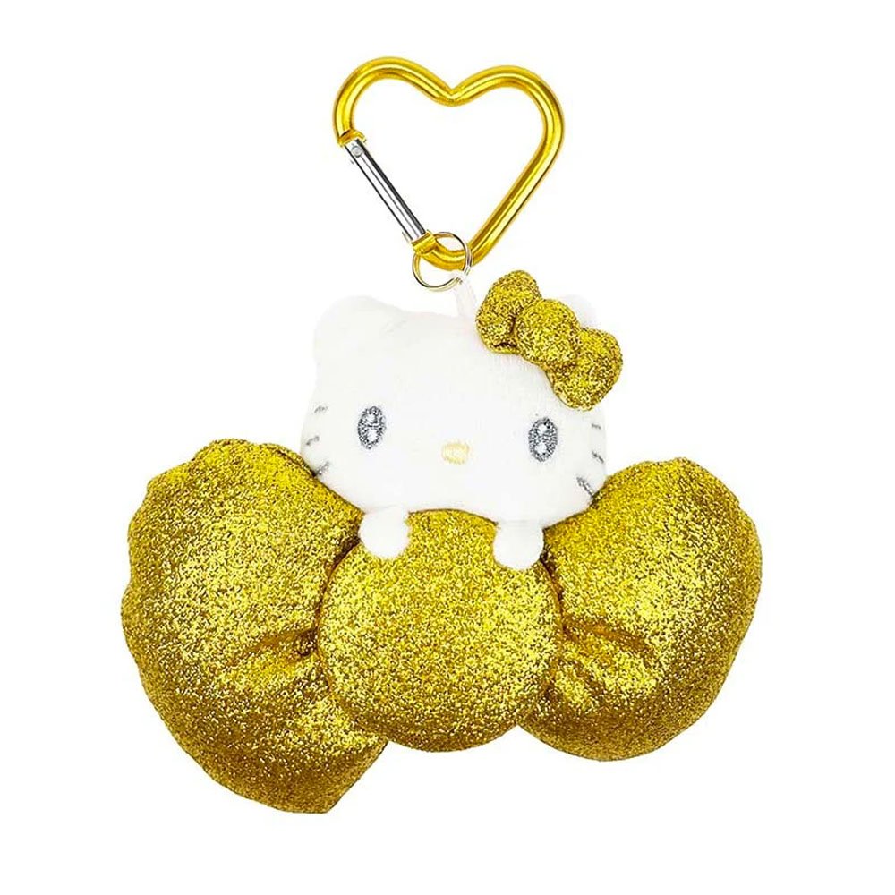 Sanrio Hello Kitty 50th Anniv. Plush Mascot Keychain :Metallic Bow