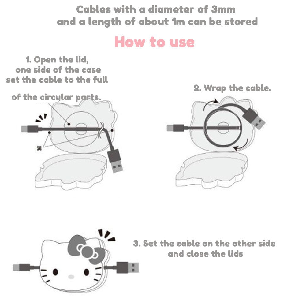 Sanrio Cinnamoroll Cable Storage Case