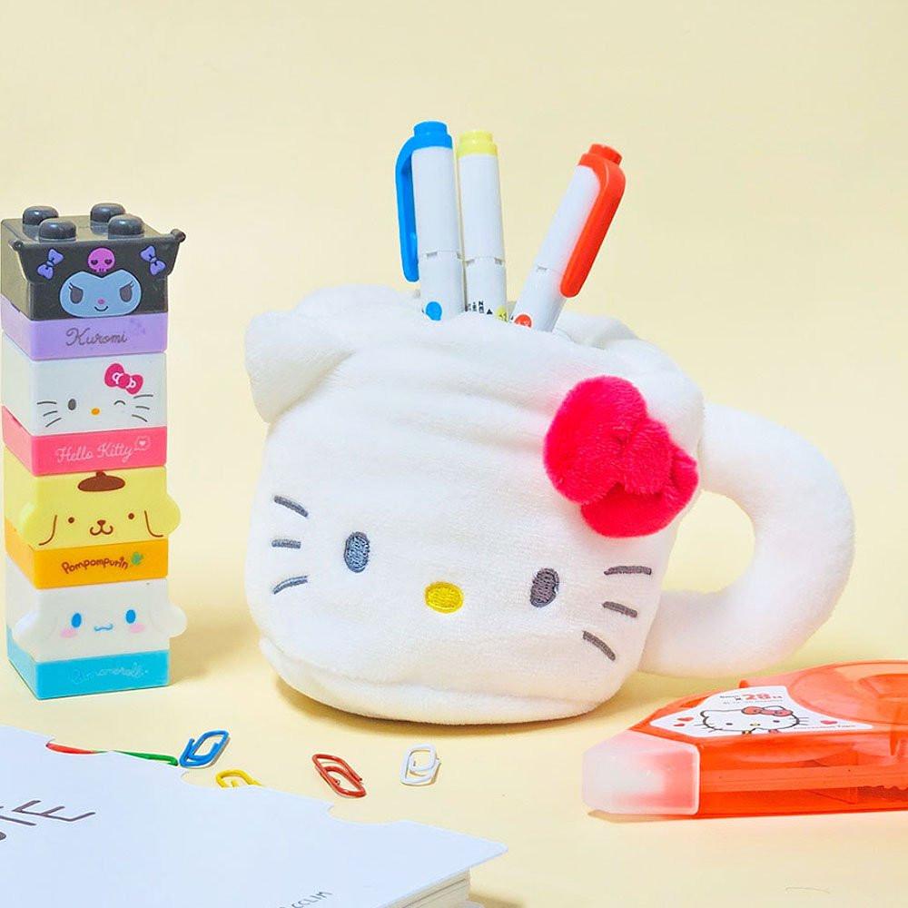 Sanrio Hello Kitty Mug Cup Plush Pencil Holder