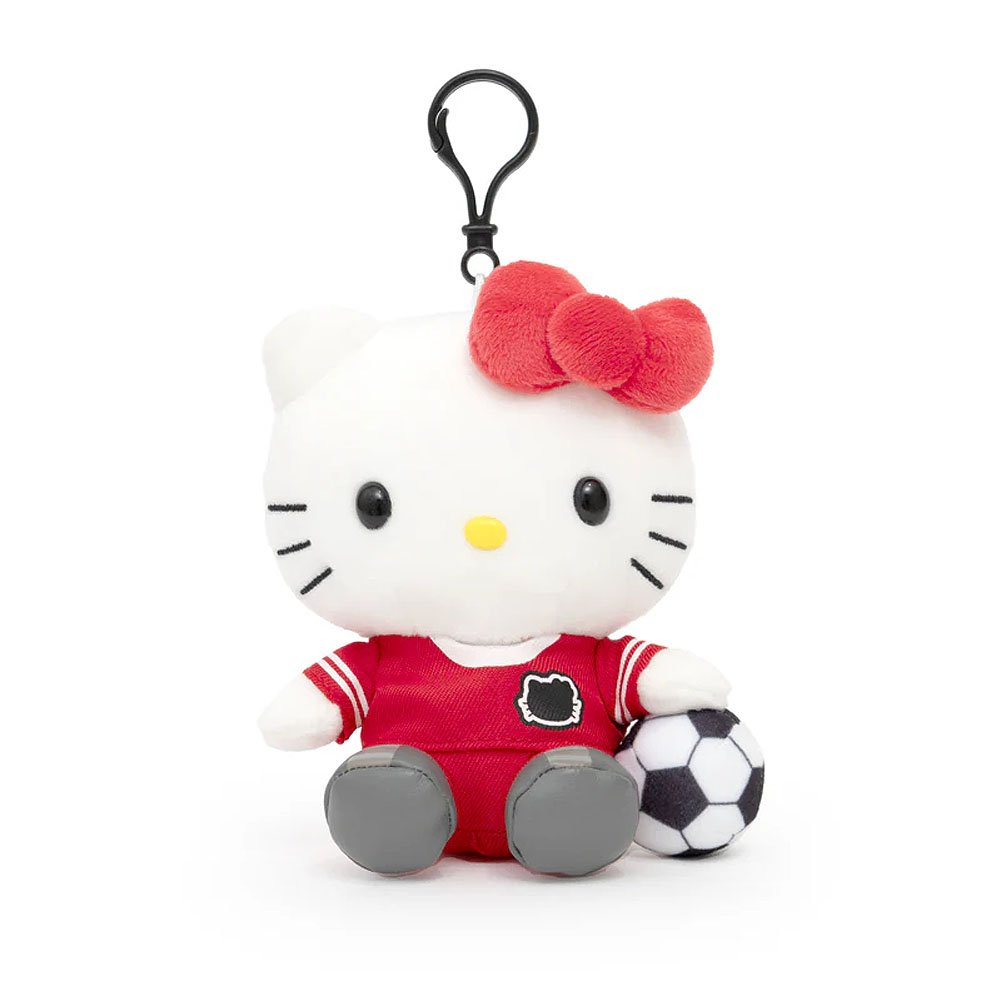Sanrio Hello Kitty Sports Soccer Mascot Clip-On Plush