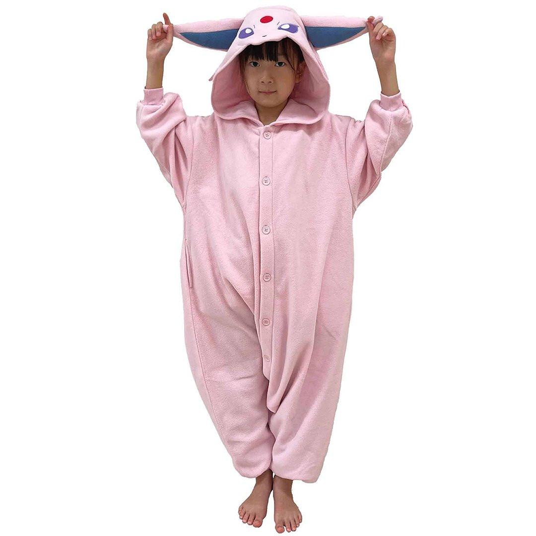 Pokemon Espeon Kids Costume Kigurumi Jumpsuit