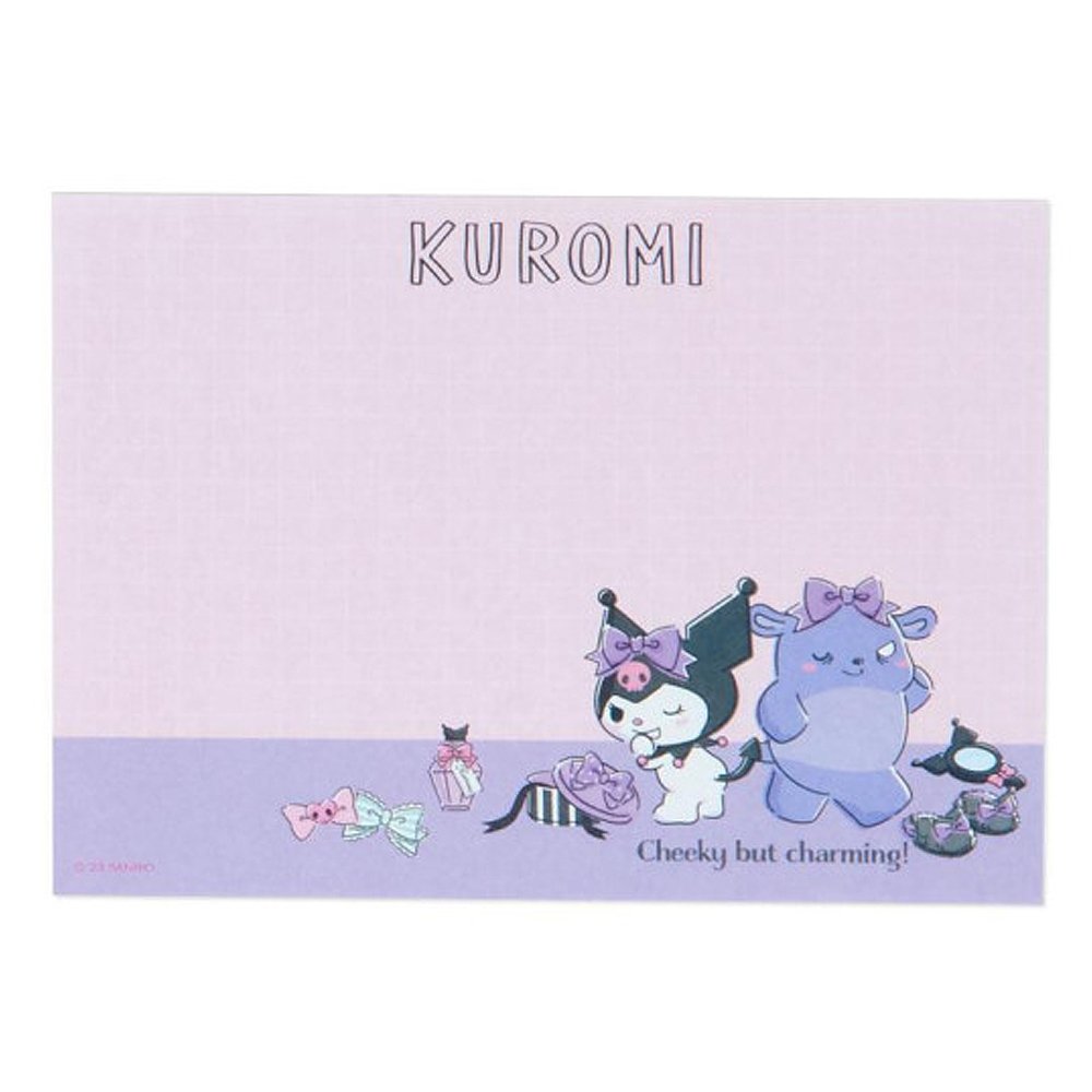 Kuromi Memo Pad & Sticker Set