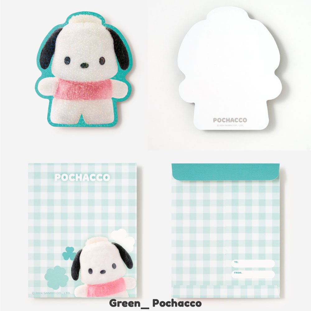 Sanrio Letter Card, Letter card and envelopes, Hello Kitty Letter card and envelopes, My Melody Letter card and envelopes, Cinnamoroll Letter card and envelopes, Pochacco Letter card and envelopes, Kuromi Letter card and envelopes, Invitaions card