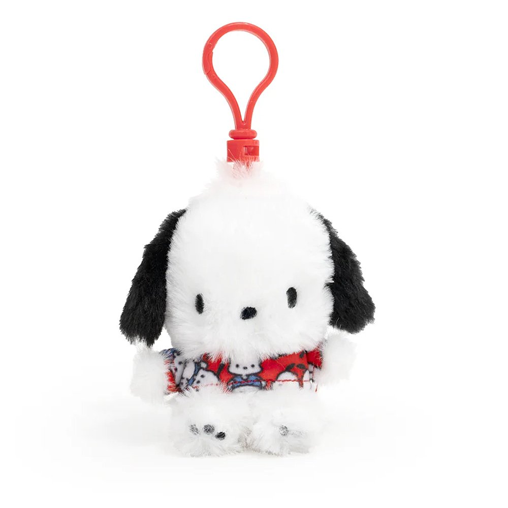 Pochacco Playful Pattern Clip-On Mascot