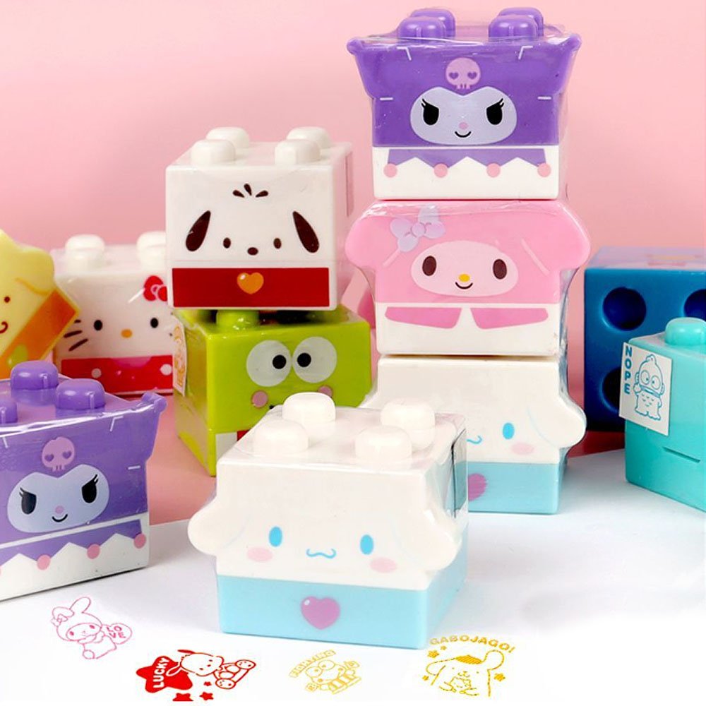 Sanrio Characters Block Figure Stamp ver.2