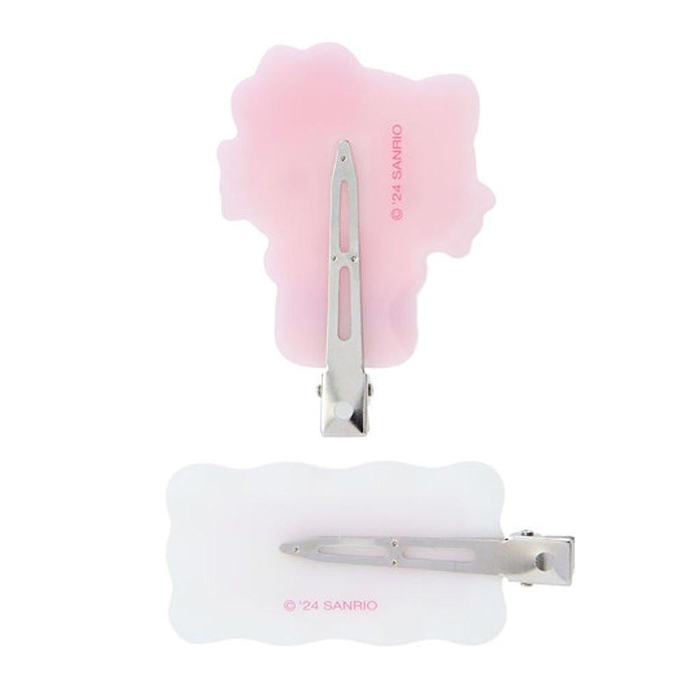 Hello Kitty Hair Clip Set :Pastel Check