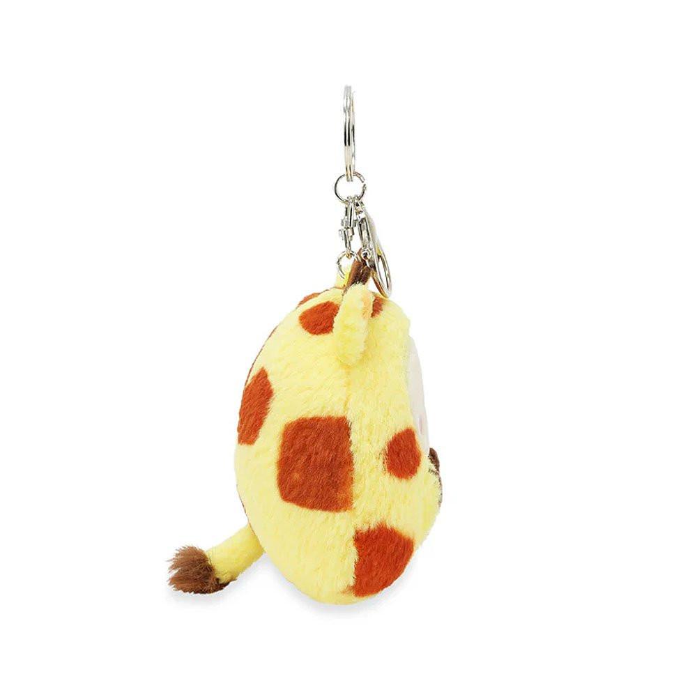 Anirollz Miniz Giraffe Bunniroll Plush Charm Keychain