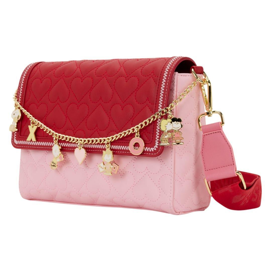 Loungefly x Peanuts Snoopy Valentine's Day Charm Crossbody Bag