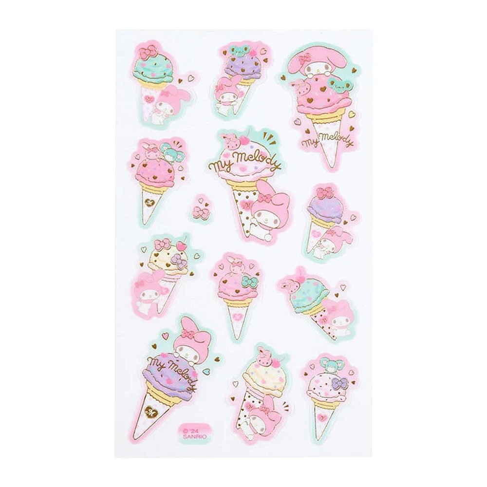 Sanrio My Melody Sticker Sheet :Ice Cream Party
