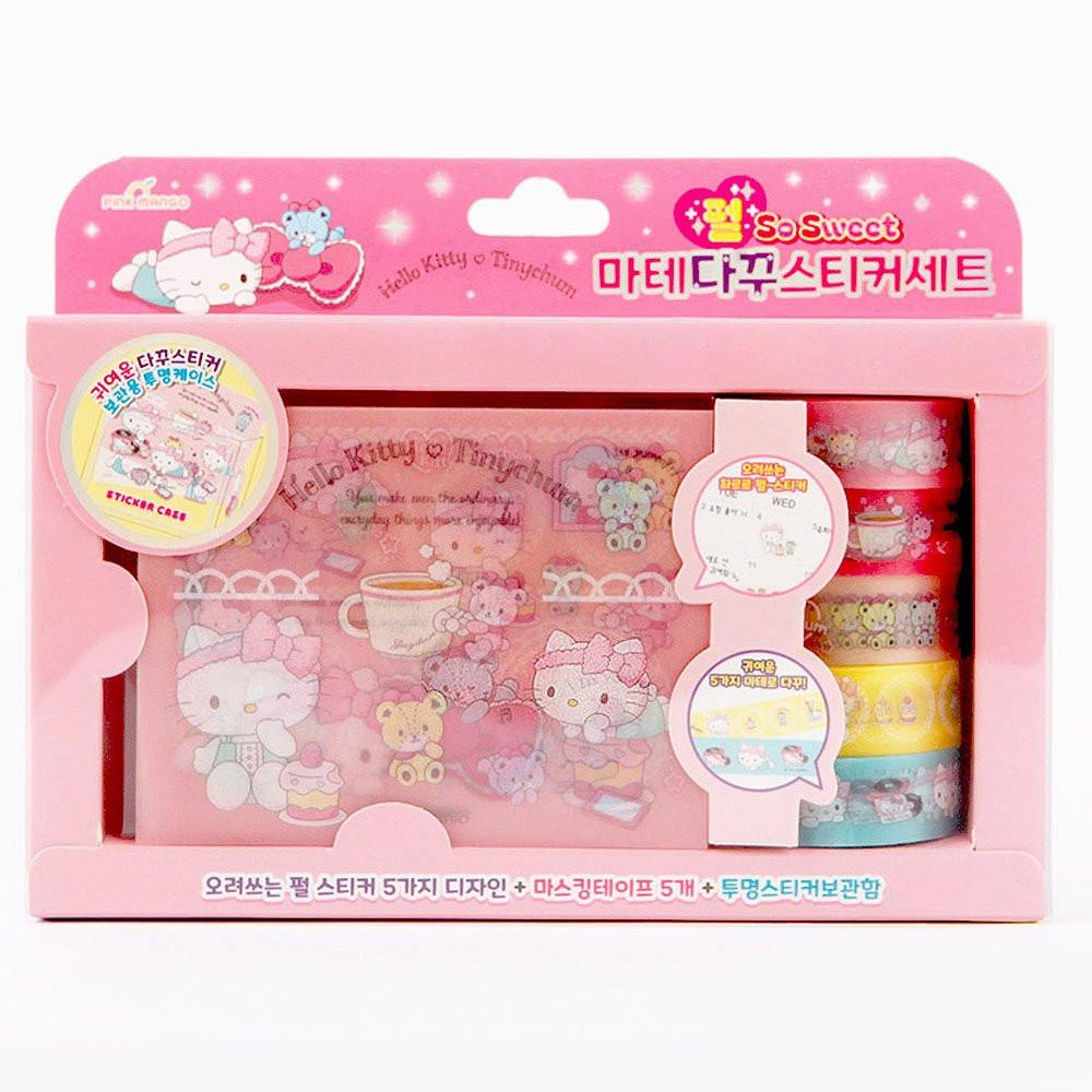 Sanrio Hello Kitty Decoration Sticker Masking Tape Set