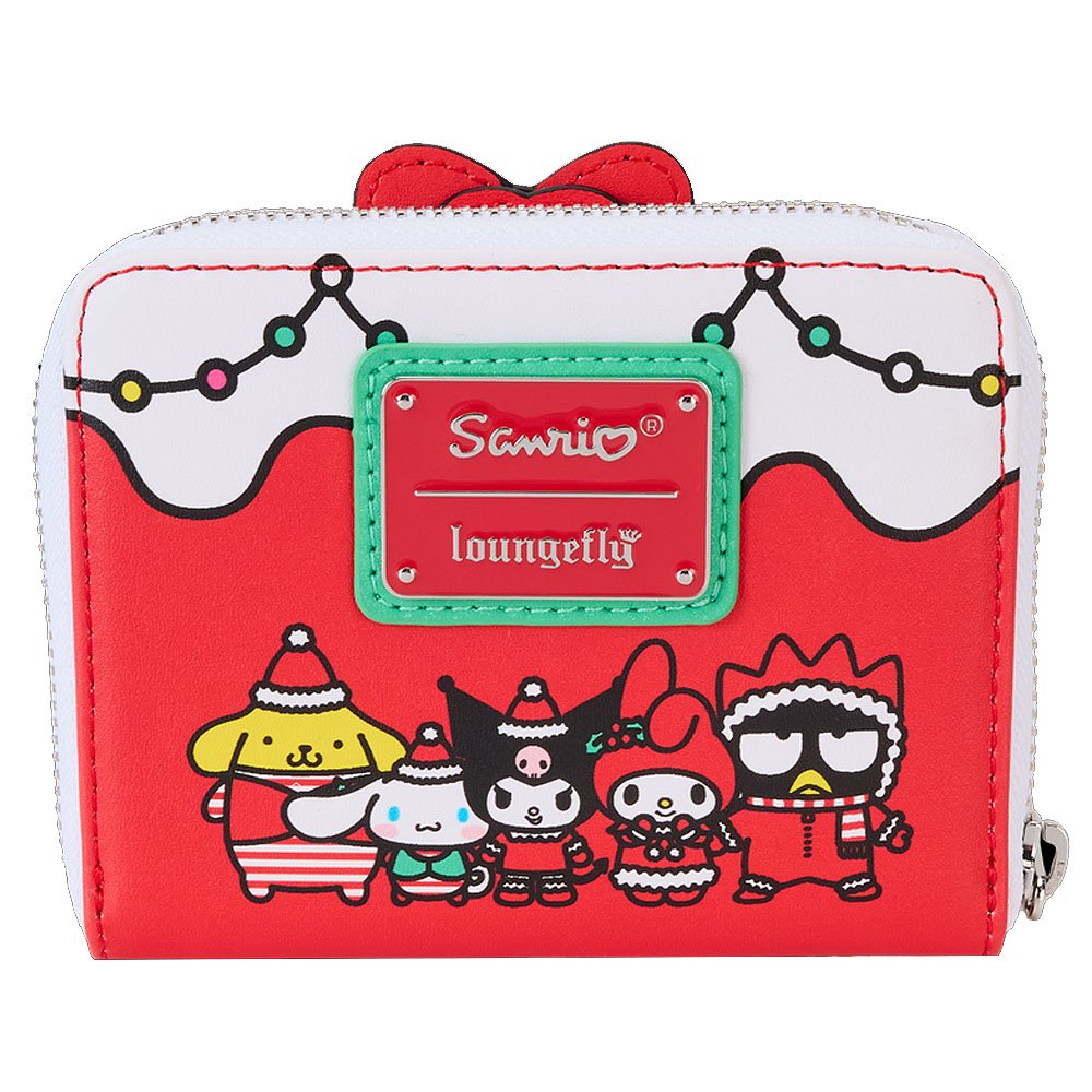 Loungefly x Sanrio Hello Kitty & Friends Holiday Wreath Zip Around Wallet