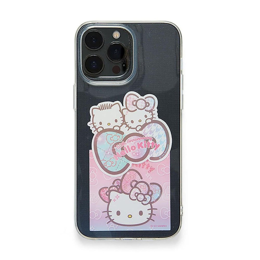 Hello Kitty Sticker with Pouch :50th Birthday Fashionable Ribbon
