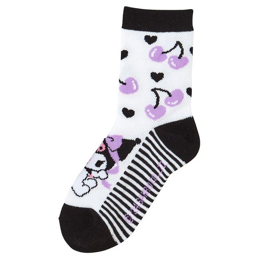 Kuromi 3Pair Sneaker Socks :Purple