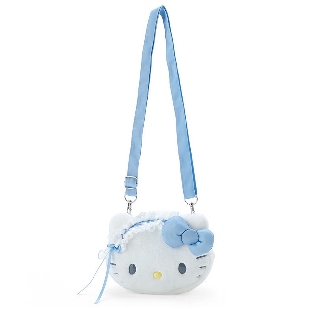 Hello Kitty Plush Crossbody Bag :Blue Angel