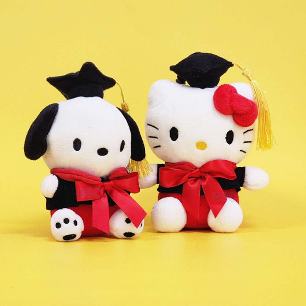 Sanrio Pochacco Graduation Clip-On Plush