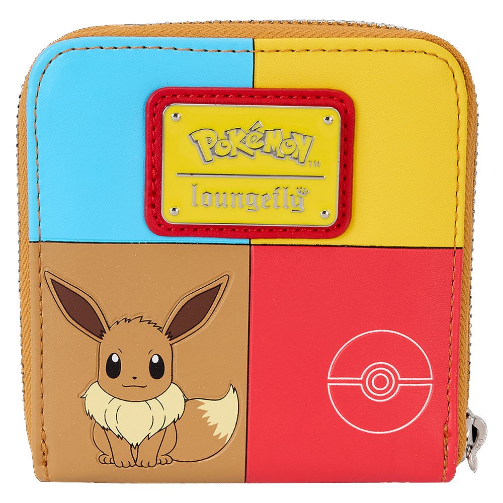 Loungefly x Pokémon Color Block Starters Zip Around Wallet