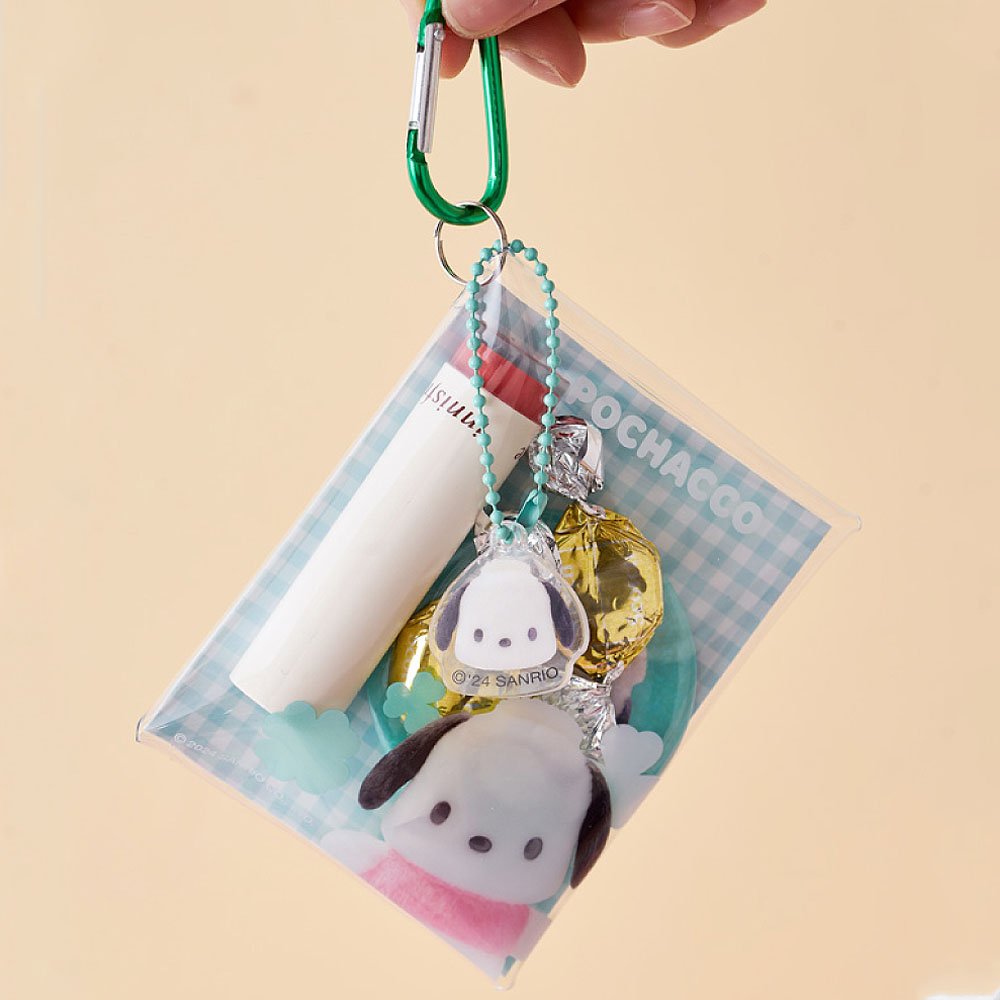 Sanrio Characters Clear Pocket Pouch :Pompom