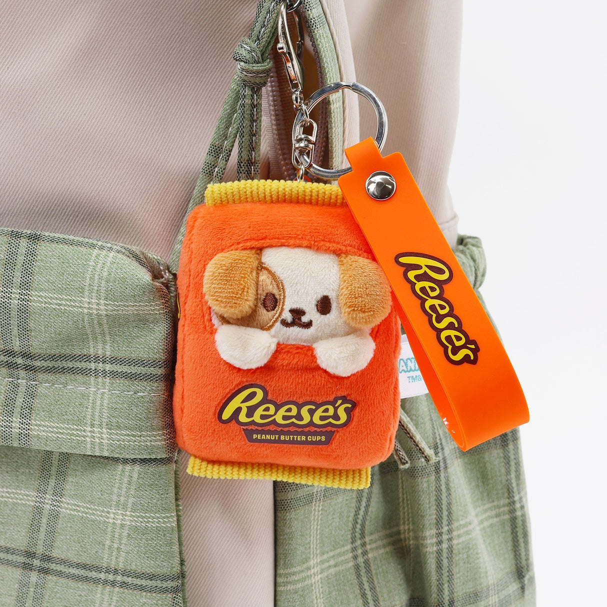 Anirollz x Reese's Puppiroll Plush Strap Charm Keychain