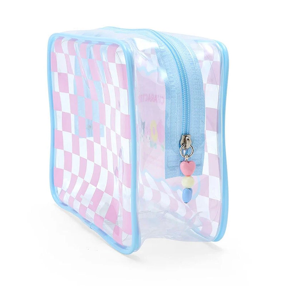 Sanrio Characters PVC Pouch :Pastel Check